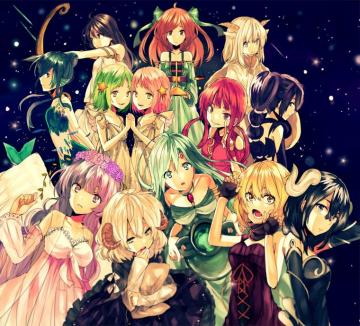 Manual Resize Of Wallpaper Fish Girls Leo Anime Art Horns