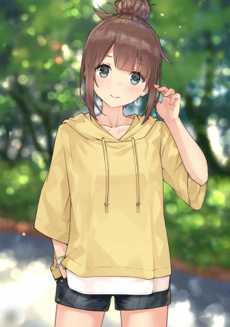 Anime Girl Hoodie Picture Wallpaper