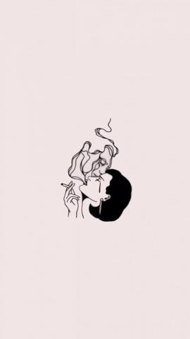 iPhone Wallpaper Line Art Drawings Aesthetic