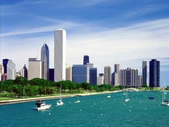 Chicago Skyline WallpaperHD Wallpaper