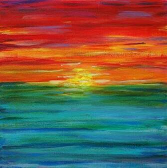 Rainbow Sunset Ombre By