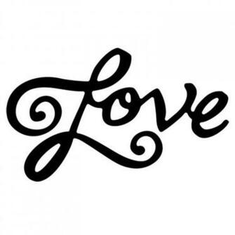 The Word Love In Cursive Ss Savvy Stamps Die Jpg HD