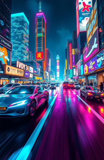 Neon Car Wallpaper