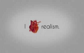 The I Heart Realism Wallpaper iPhone