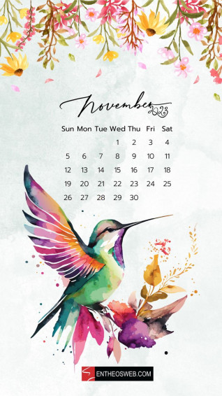 November Calendar Phone Wallpaper Entheosweb In