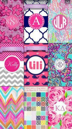 Monogram Wallpaper HD Beautiful Chevron Pattern