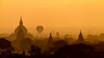 Bagan Burma Pagodas In Sunrise Wallpaper Photo Shared By