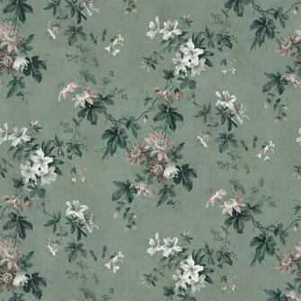 Faded Passion Green Sandberg Wallpaper