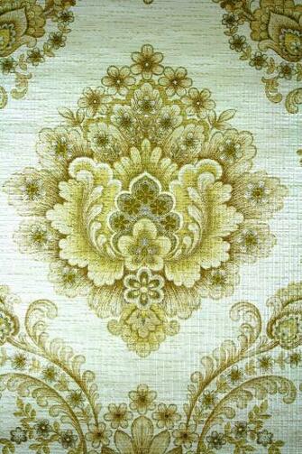 Large Pattern Damask Wallpaper