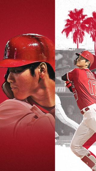 Los Angeles Angels Shohei Ohtani Split Screen Wallpaper