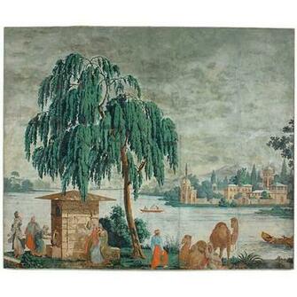 Zuber Wallpaper Panel France 18th C Monumental