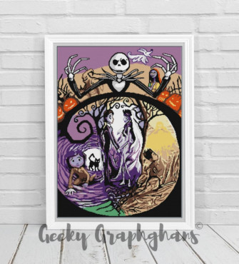 The Nightmare Before Christmas Corpse Bride Mash Up Crochet