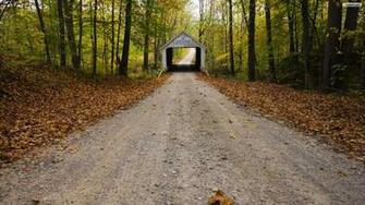 Covered Bridge Wallpaper