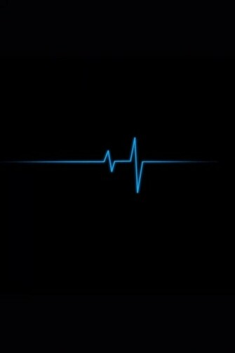 Thin Blue Line iPhone Wallpaper 4s