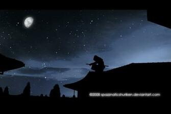 Shinobi Rooftop Silhouette By Spazznaticshuriken