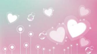 Beautiful Pink Heart Background HD Wallpaper