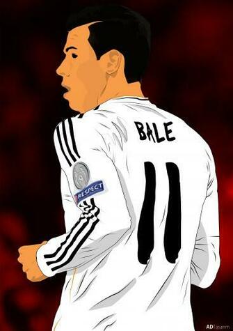 Gareth Bale iPhone Wallpaper Vector Work By