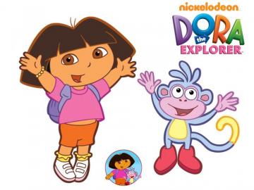 Picture Dora Boots Jumping The Explorer Photo