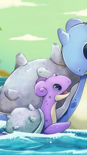 Lapras Pokemon Water Cute Wallpaper For