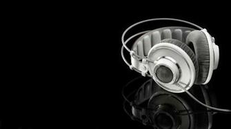 HD Wallpaper Headphones Black White Akg Music Monochrome