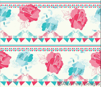 Alice Perry Designs Tea Party Wallpaper