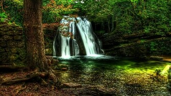 Waterfall HDr Wallpaper