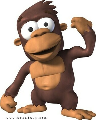Desktop Wallpaper Background Funny Monkey Cartoon Pics