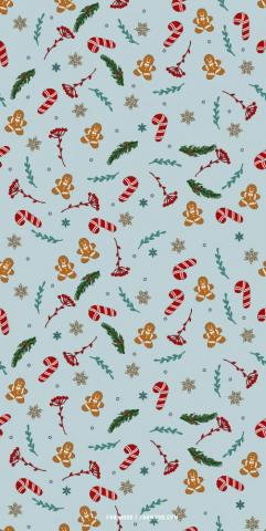 Aesthetic Christmas Wallpaper Blue