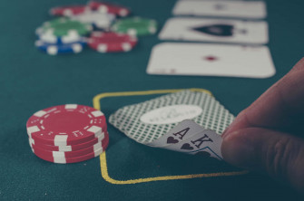 A Professional Poker Table Setup Wallpaper