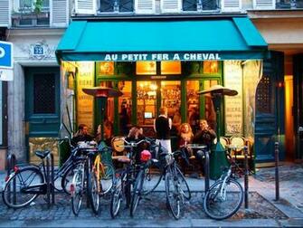 Woof Paris Street Cafe Wallpaper Mario Bross