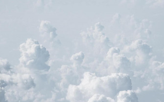 Soft Desaturated Pastel Blue Cloudy Sky Wallpaper