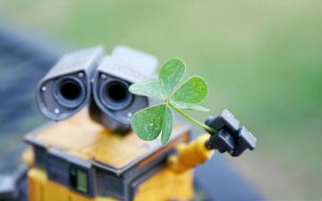 Wali Robot Clover And Small Fresh Desktop Wallpaper 8wallpaper