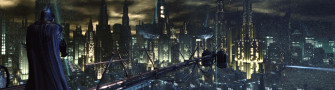 Batman City Ultra HD Dual Monitor Wallpaper