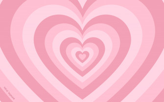High Quality Pink Heart Laptop Background Wallpaper