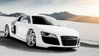 White Audi R8 HD Wallpaper Slwallpaper