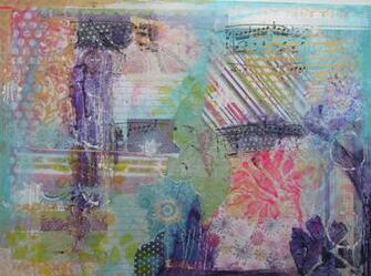 Mixed Media Art Background