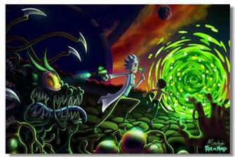 Custom S Wall Decor Rick Morty Poster And