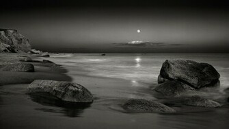 Beach At Night Wallpaper