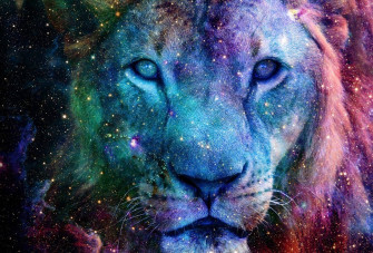 Galaxy Lion Wallpaper