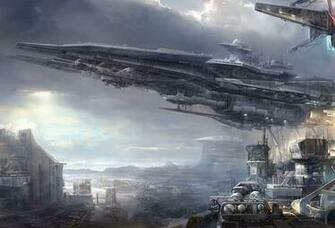 Space City Future Clouds Desktop Wallpaper 3d Goodwp