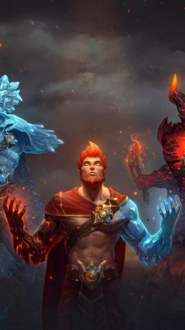 Frostfire Smite Video Game Wallpaper Fantasy Warrior