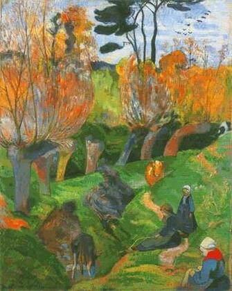 The Pastures Paul Gauguin As Art Print Or Hand Painted Oil