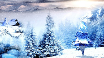 Winter Anime Wallpaper By Atndesign