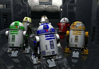 R2d2 Et Amis Wallpaper