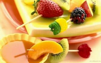 Fruit And Vegetables Wallpaper Art Print