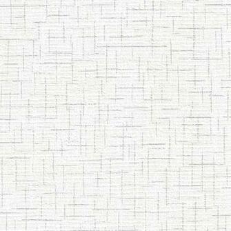 White Faux Linen Embossed Geo Wallpaper Contemporary