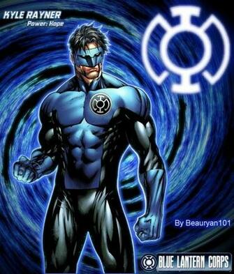 Kyle Rayner Blue Lantern By Beauryan101