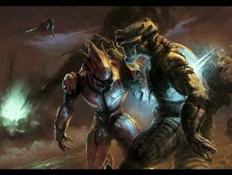 Halo Reach Elites Vs Brutes HD Wallpaper Background Image