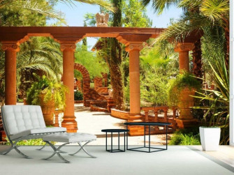 Tropical Garden Wallpaper About Murals
