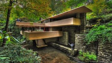 Frank Lloyd Wright Falling Water Wallpaper Desktop Background
